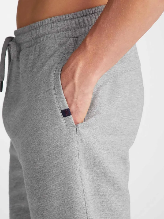 Derek Rose Sweat Shorts Quinn Cotton Modal Silver Men Casual Shorts