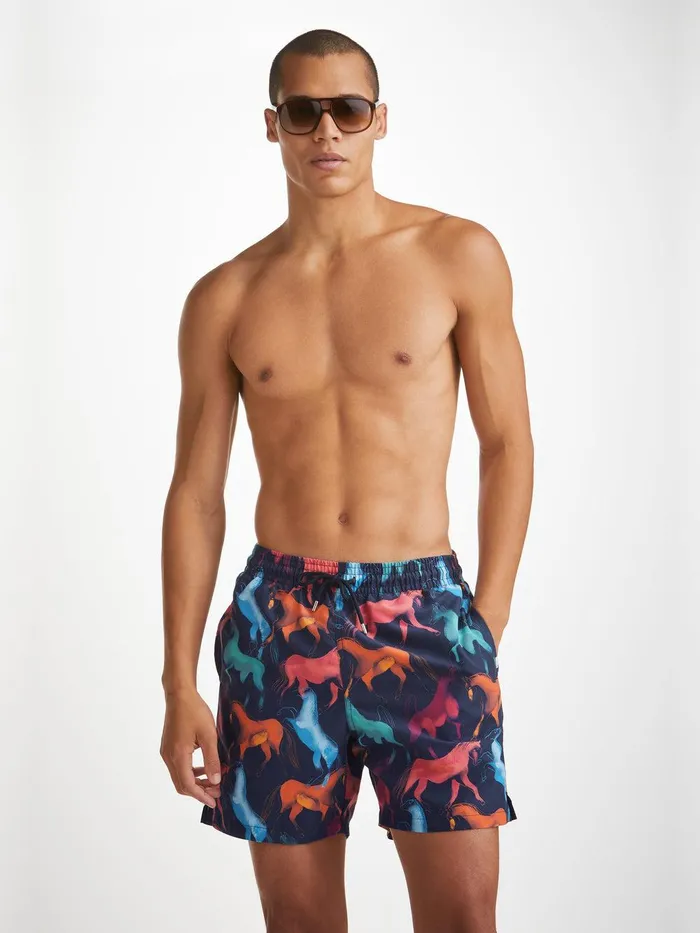 Derek Rose Swim Shorts Maui 59 Multi Men Classic Fit Swim Shorts