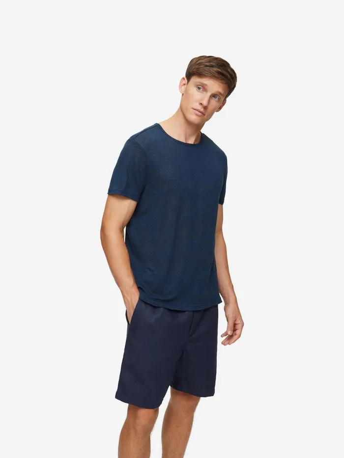 Derek Rose TShirt Jordan 2 Linen Navy Men Short Sleeve TShirts