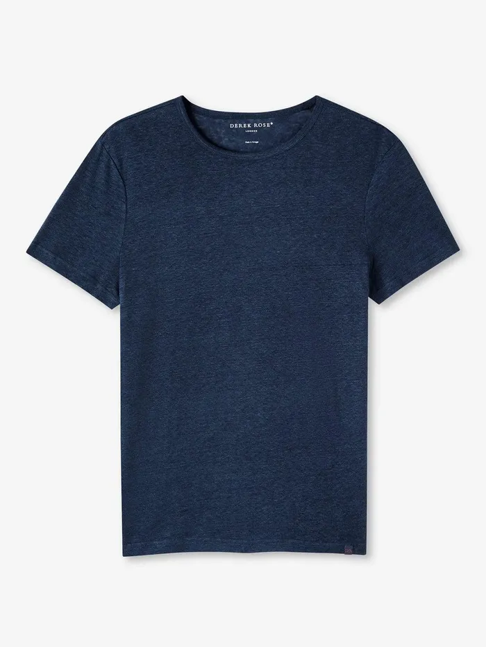 Derek Rose TShirt Jordan 2 Linen Navy Men Short Sleeve TShirts