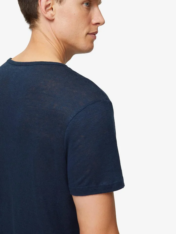 Derek Rose TShirt Jordan 2 Linen Navy Men Short Sleeve TShirts