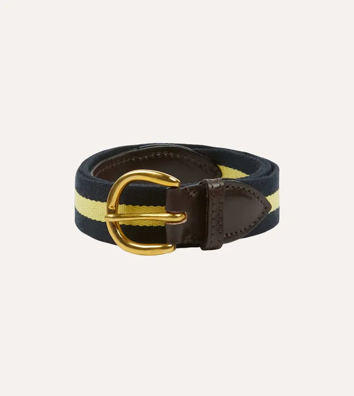 Drake039s Ald Striped Web Belt Men Belts