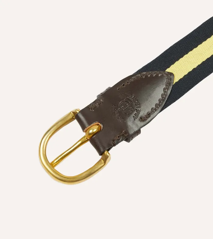 Drake039s Ald Striped Web Belt Men Belts