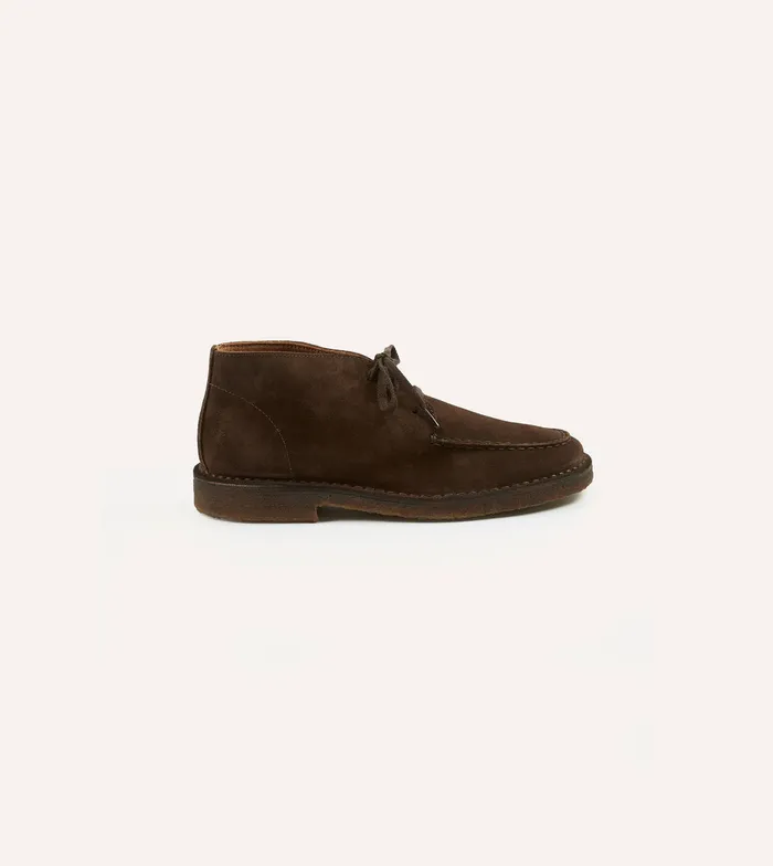 Drake039s Crosby MocToe Chukka Boot Brown Suede Men Chukkas
