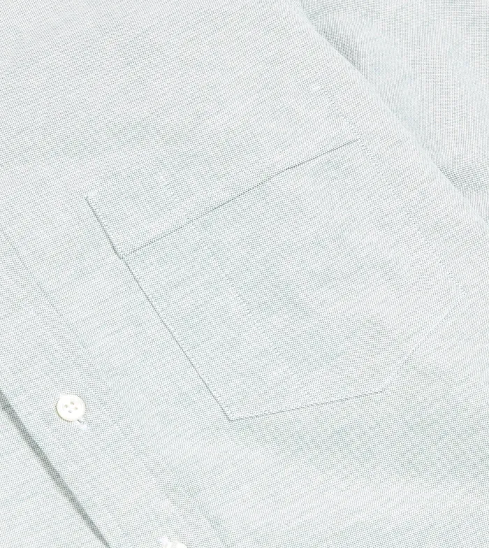 Drake039s Green Cotton Oxford Cloth ButtonDown Shirt Men Formal Shirts