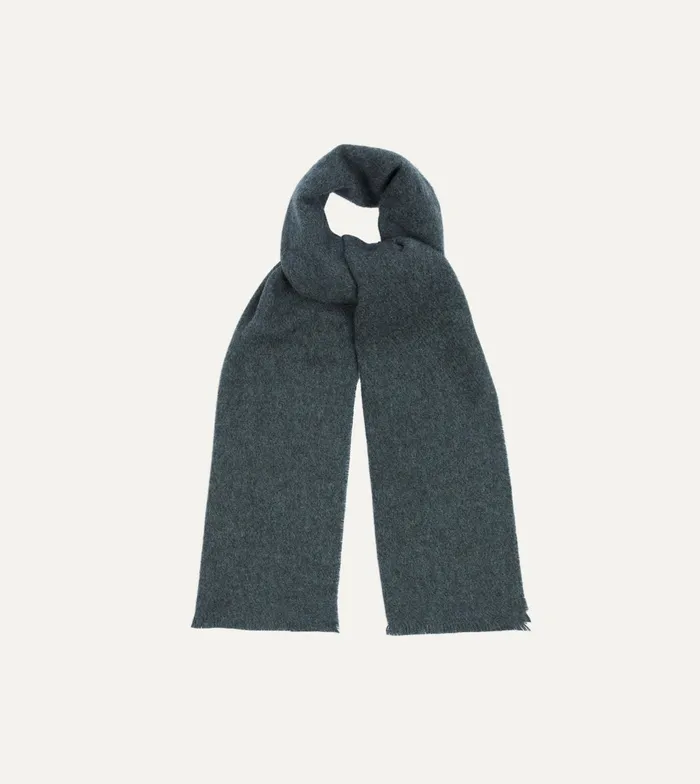Drake039s Grey Cashmere Scarf Men Scarves