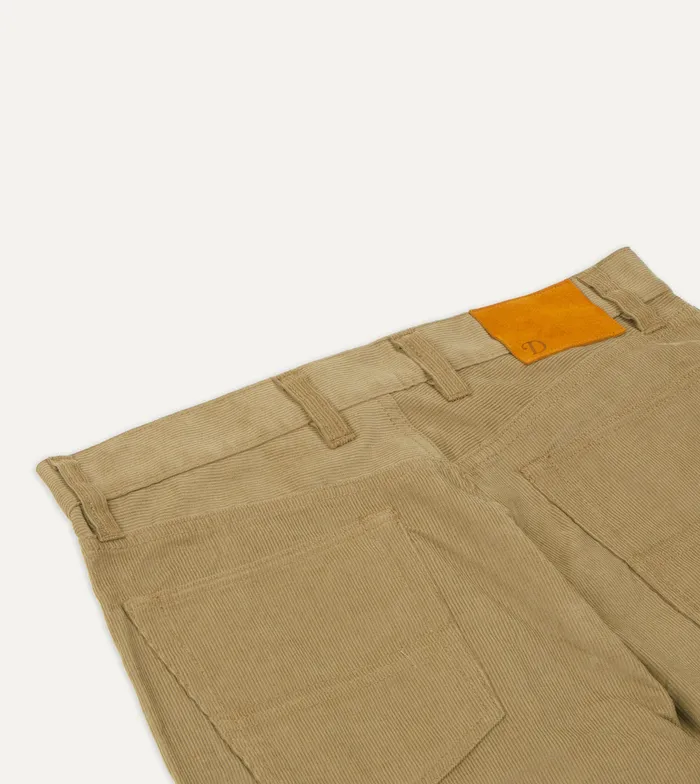Drake039s Tobacco Japanese Selvedge Needlecord FivePocket Trousers Men Trousers