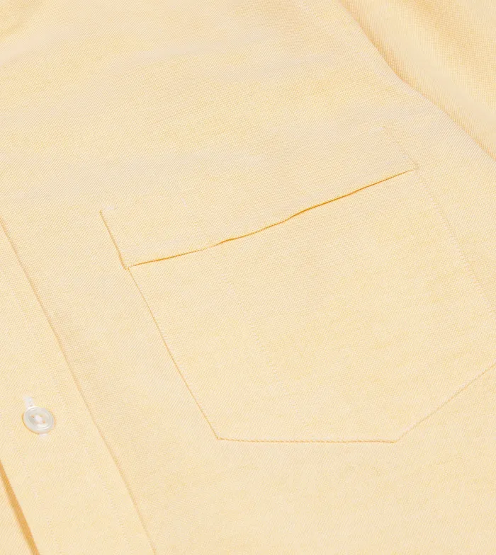 Drake039s Yellow Cotton Oxford Cloth ButtonDown Shirt Men Formal Shirts