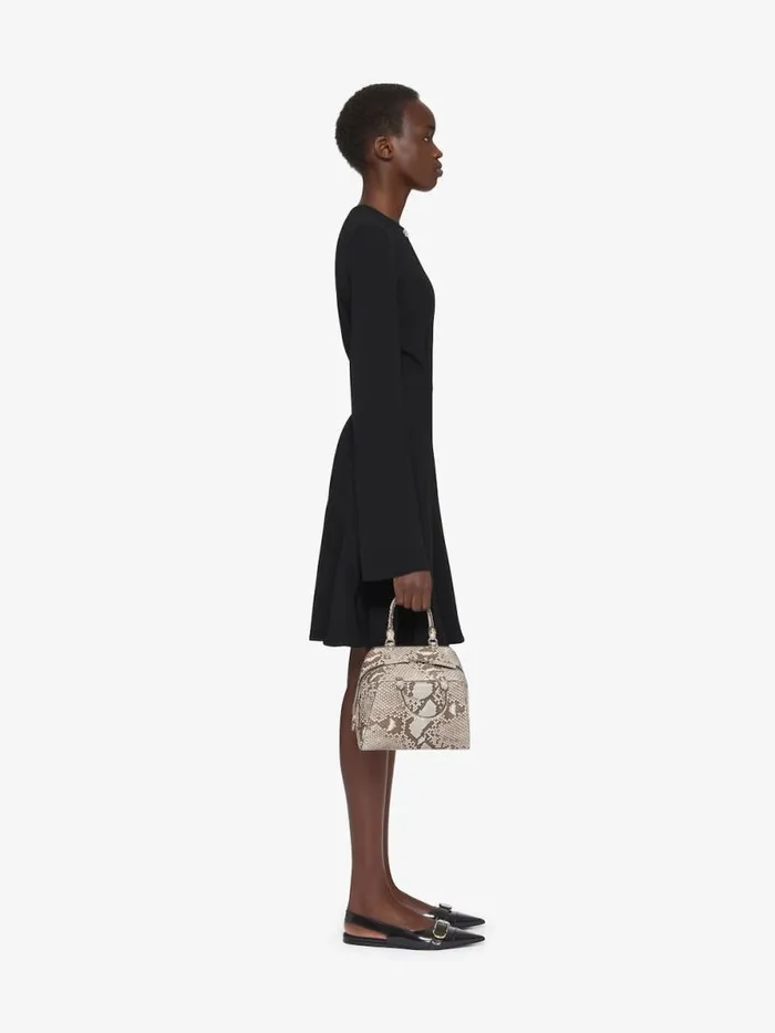 Dress In Crepe And Satin With 4g Liquid Detail Black Women Givenchy Dresses