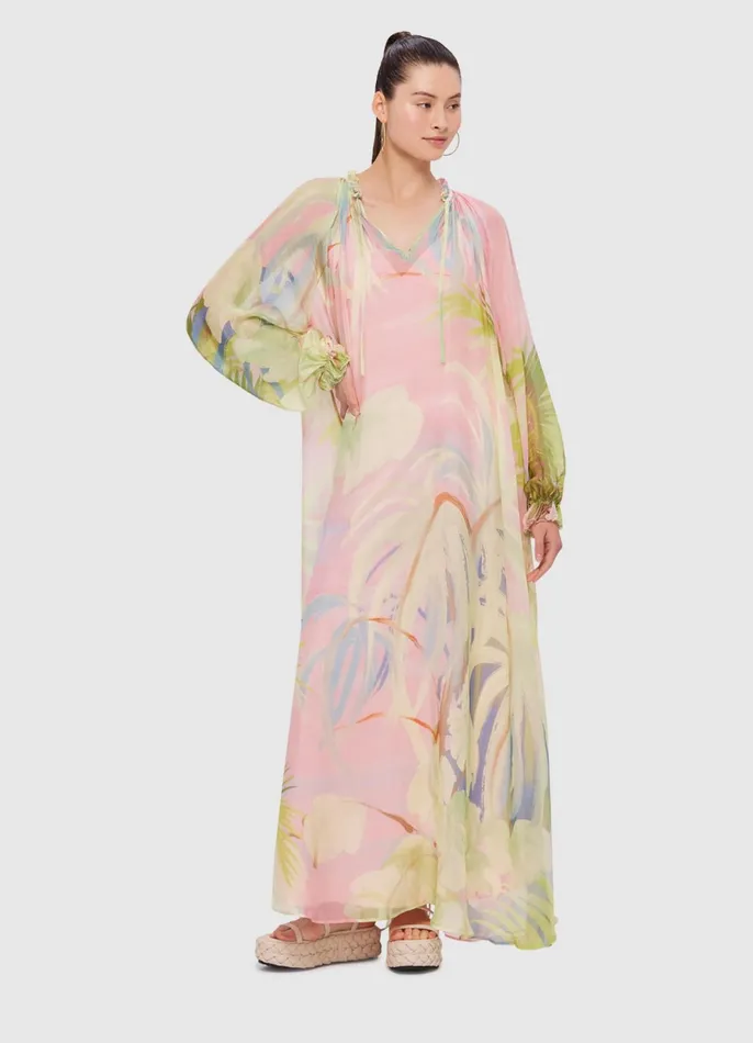Dresses and Jumpsuits Women LEO LIN Alana Kaftan Maxi 8211 Dreamscape Print