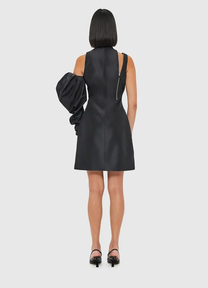 Dresses and Jumpsuits Women LEO LIN Beau One Shoulder Mini Dress 8211 Ebony