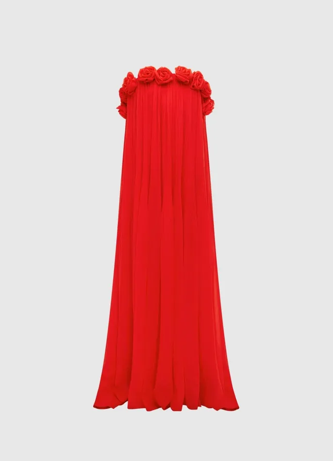 Dresses and Jumpsuits Women LEO LIN Camilla Draped Floor Length Dress 8211 Scarlet Dresses and Jumpsuits Women LEO LIN Camilla Draped Floor Length Dress 8211 Scarlet