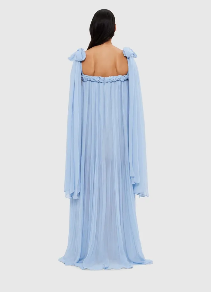 Dresses and Jumpsuits Women LEO LIN Camilla Draped Floor Length Dress 8211 Sky Blue