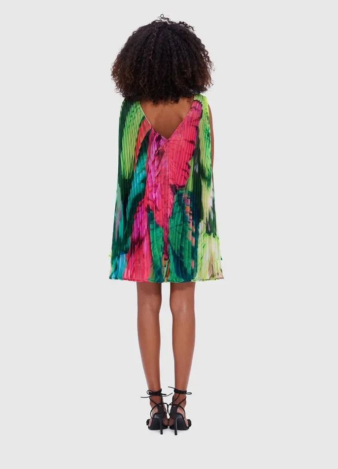 Dresses and Jumpsuits Women LEO LIN Eliana Mini Dress 8211 Papillon Print In Green