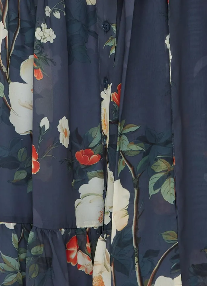 Dresses and Jumpsuits Women LEO LIN Ellie Bishop Sleeve Midi Dress 8211 Pear Blossom Print
