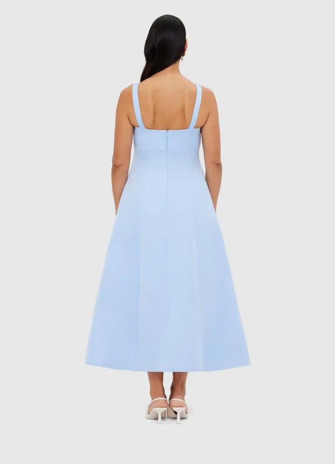 Dresses and Jumpsuits Women LEO LIN Odette Midi Dress 8211 Sky Blue