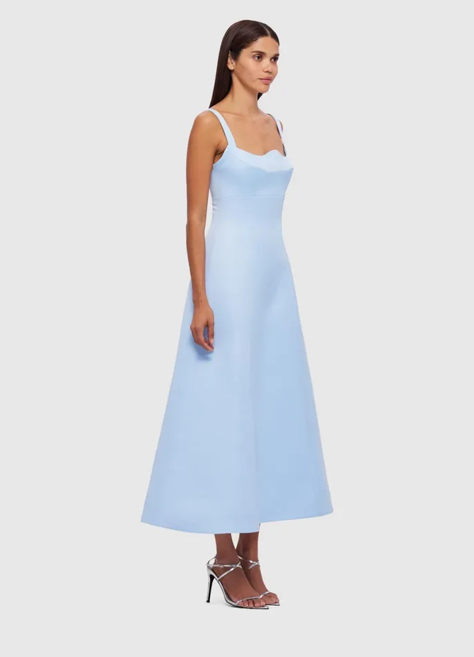 Dresses and Jumpsuits Women LEO LIN Odette Midi Dress 8211 Sky Blue