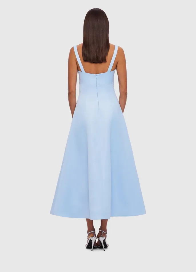 Dresses and Jumpsuits Women LEO LIN Odette Midi Dress 8211 Sky Blue