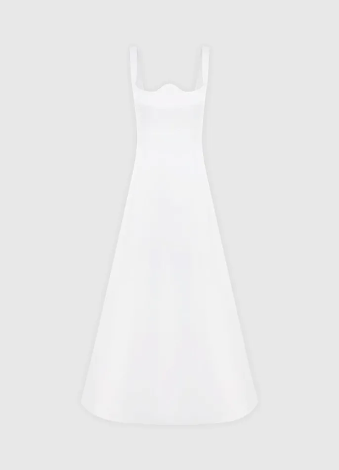 Dresses and Jumpsuits Women LEO LIN Odette Midi Dress 8211 Snow