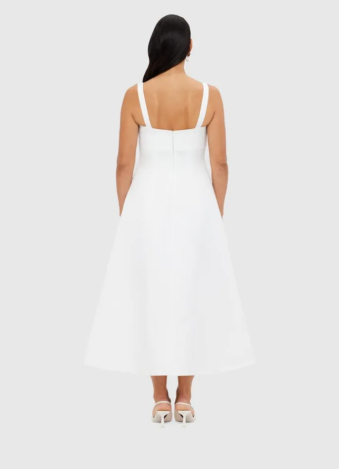 Dresses and Jumpsuits Women LEO LIN Odette Midi Dress 8211 Snow