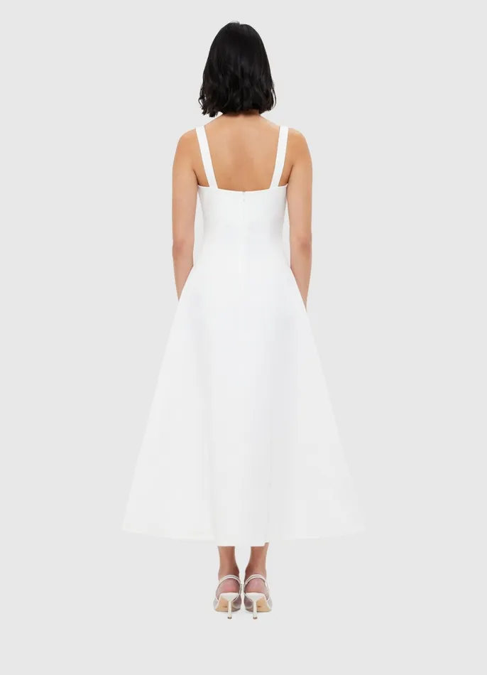 Dresses and Jumpsuits Women LEO LIN Odette Midi Dress 8211 Snow