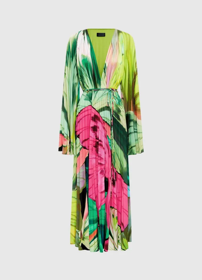Dresses and Jumpsuits Women LEO LIN Tatiana Maxi Dress 8211 Papillon Print In Green Dresses and Jumpsuits Women LEO LIN Tatiana Maxi Dress 8211 Papillon Print In Green