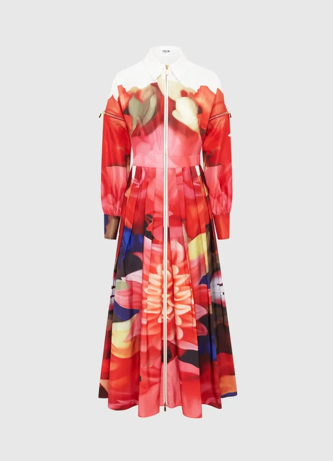 Dresses and Jumpsuits Women LEO LIN Tessa Midi Dress 8211 Kaleidoscope Print