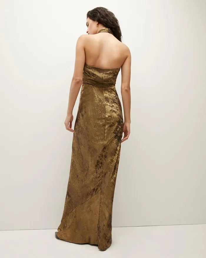 Dresses Shop Veronica Beard Alberta Lam Dress Brass