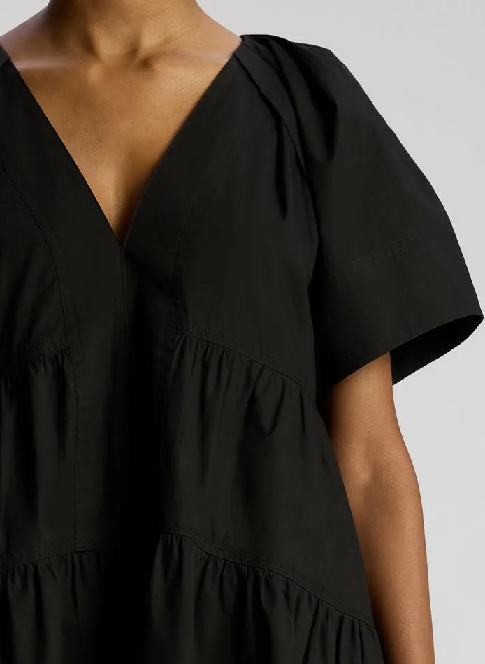 Dresses Women ALC Camila Cotton Mini Dress Black Dresses Women ALC Camila Cotton Mini Dress Black