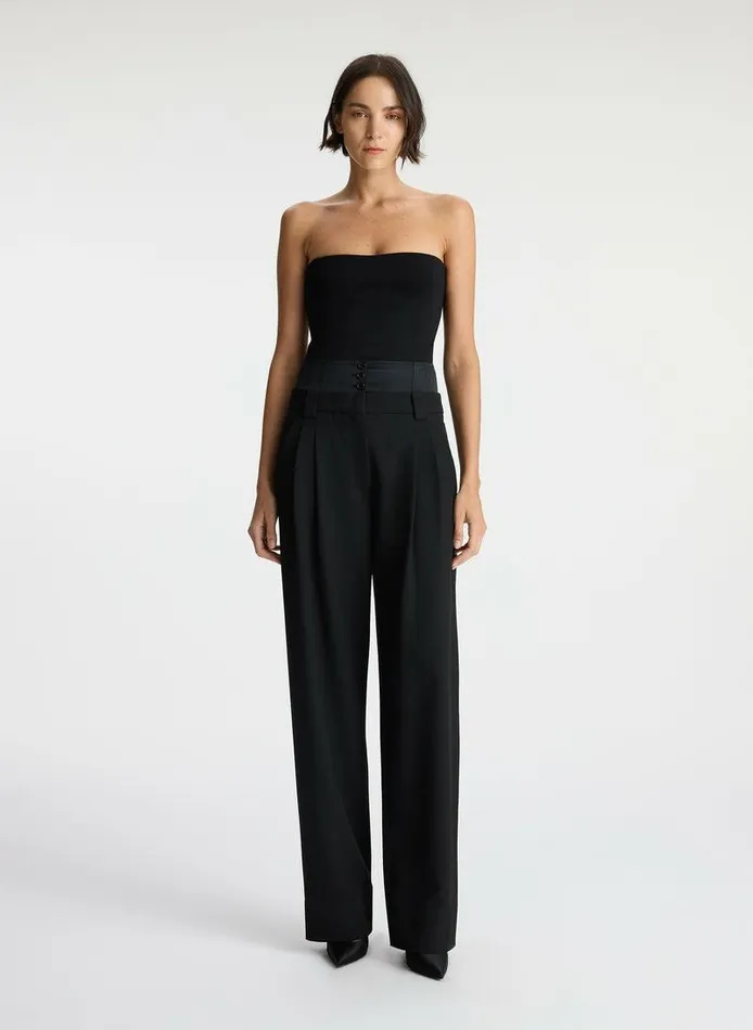 Dresses Women ALC Dean Strapless Compact Knit Top Black Dresses Women ALC Dean Strapless Compact Knit Top Black