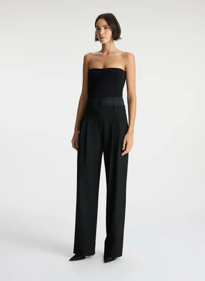 Dresses Women ALC Dean Strapless Compact Knit Top Black Dresses Women ALC Dean Strapless Compact Knit Top Black