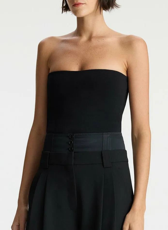 Dresses Women ALC Dean Strapless Compact Knit Top Black Dresses Women ALC Dean Strapless Compact Knit Top Black