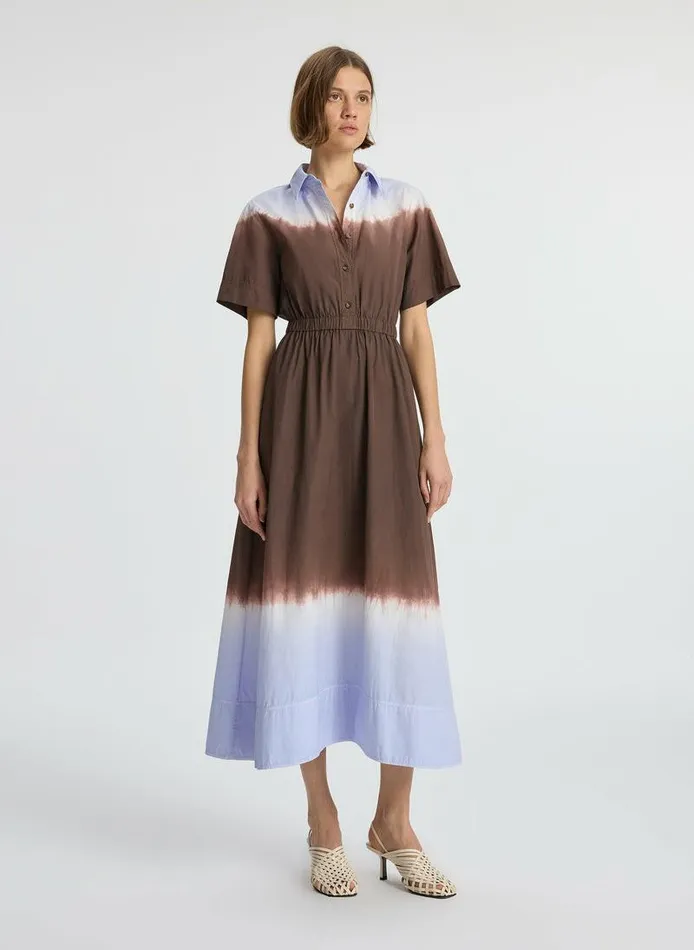 Dresses Women ALC Demi Dip Dye Shirtdress Fudgesky Blue