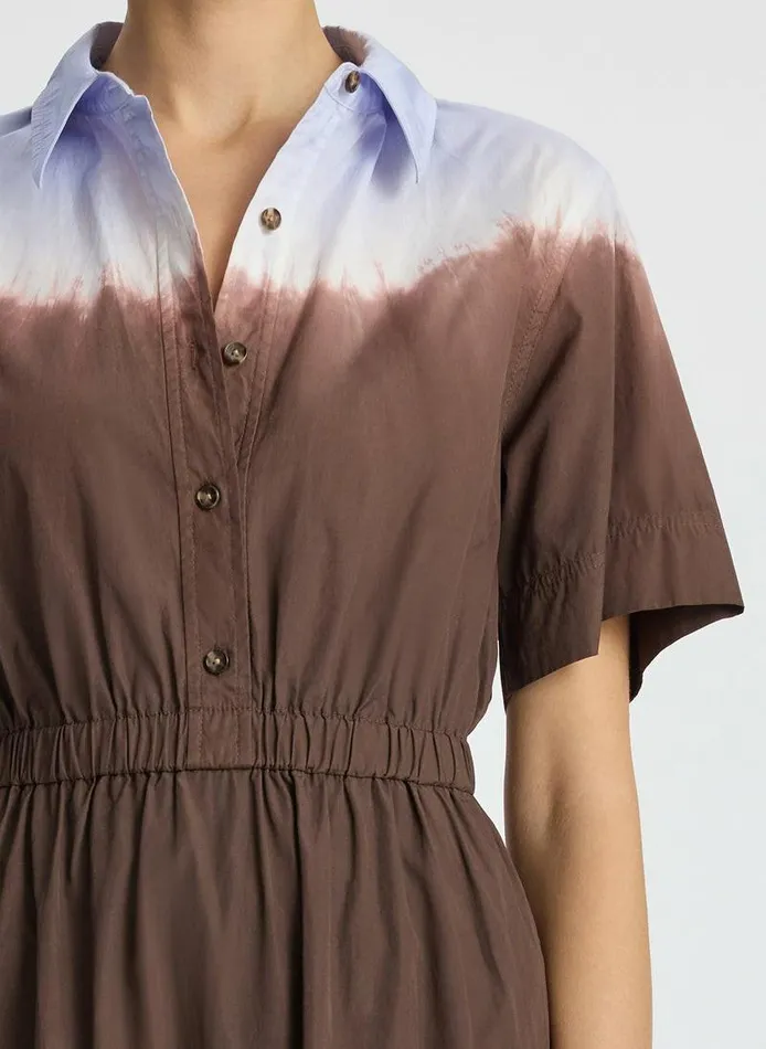 Dresses Women ALC Demi Dip Dye Shirtdress Fudgesky Blue Dresses Women ALC Demi Dip Dye Shirtdress Fudgesky Blue