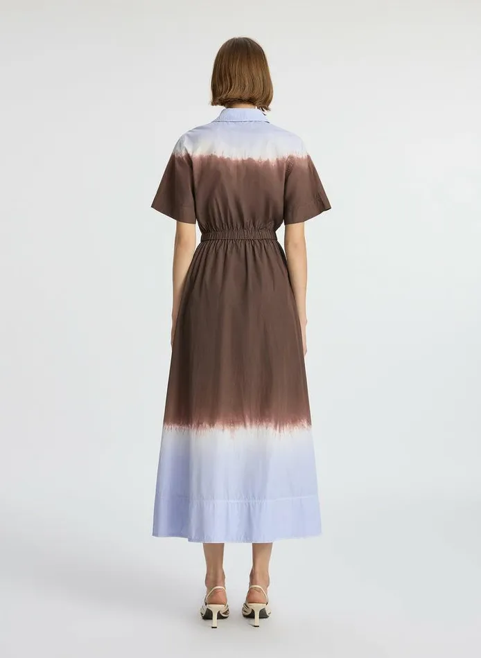Dresses Women ALC Demi Dip Dye Shirtdress Fudgesky Blue Dresses Women ALC Demi Dip Dye Shirtdress Fudgesky Blue