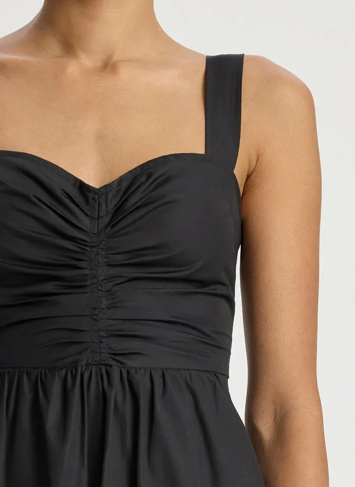 Dresses Women ALC Lilah II Cotton Midi Dress Black Dresses Women ALC Lilah II Cotton Midi Dress Black