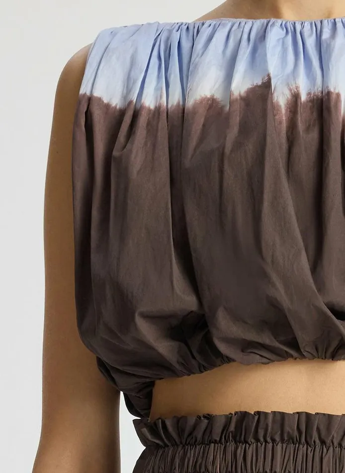 Dresses Women ALC Nell Cropped Dip Dye Top Sky Bluefudge Dresses Women ALC Nell Cropped Dip Dye Top Sky Bluefudge
