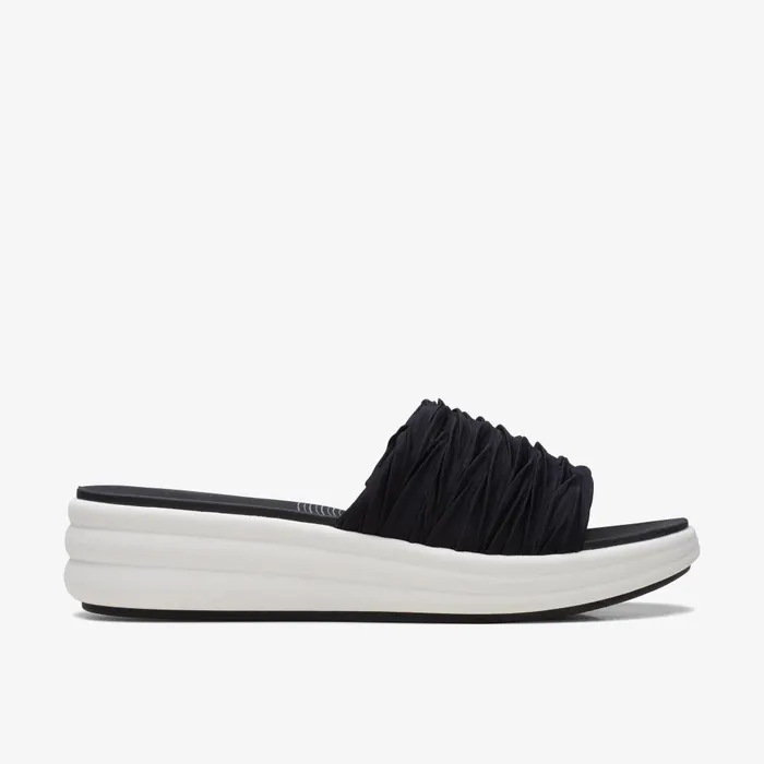Drift Petal Black Women Clarks Sandals and Flip Flops
