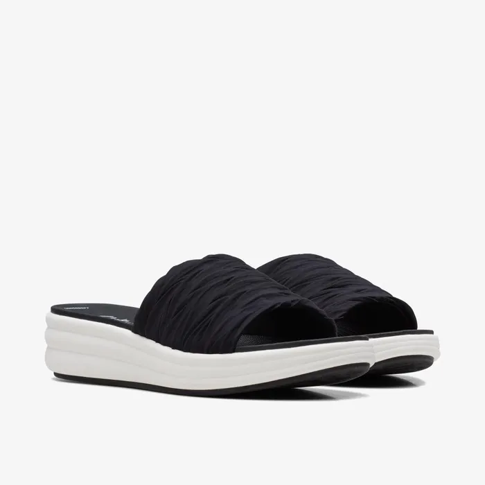 Drift Petal Black Women Clarks Sandals and Flip Flops