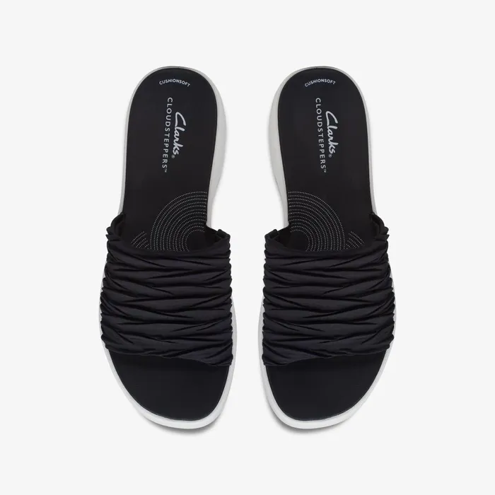 Drift Petal Black Women Clarks Sandals and Flip Flops
