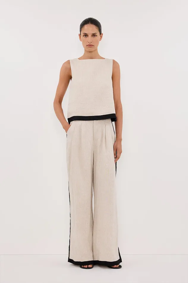 EBONY NATURAL LINEN TOP Women DISSH Tops