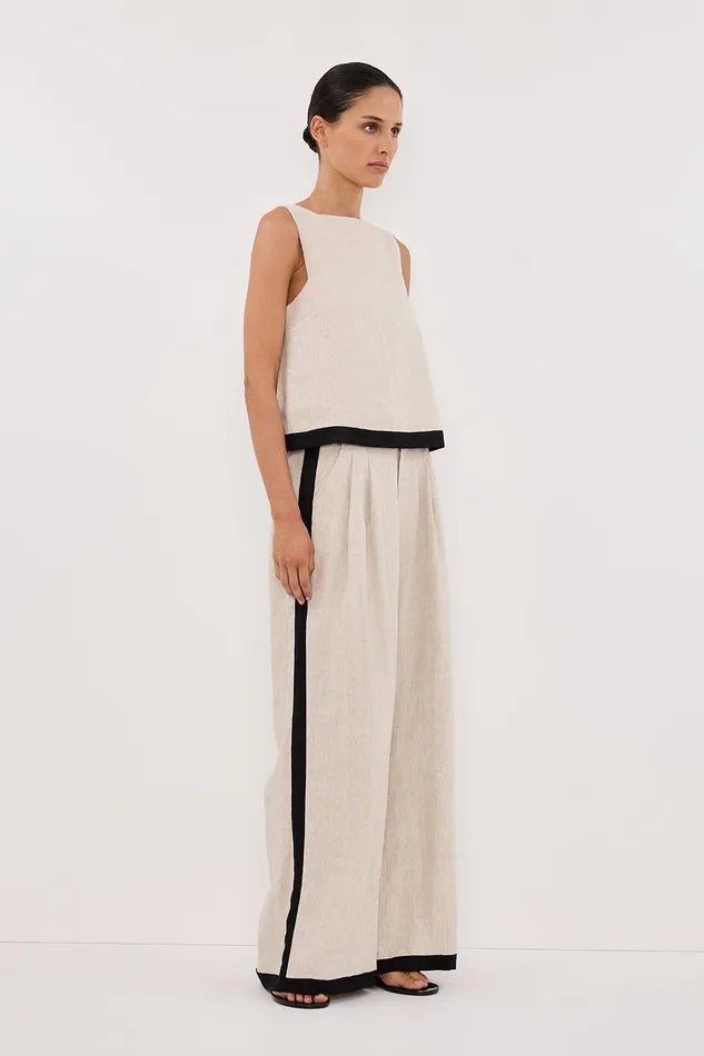 EBONY NATURAL LINEN TOP Women DISSH Tops
