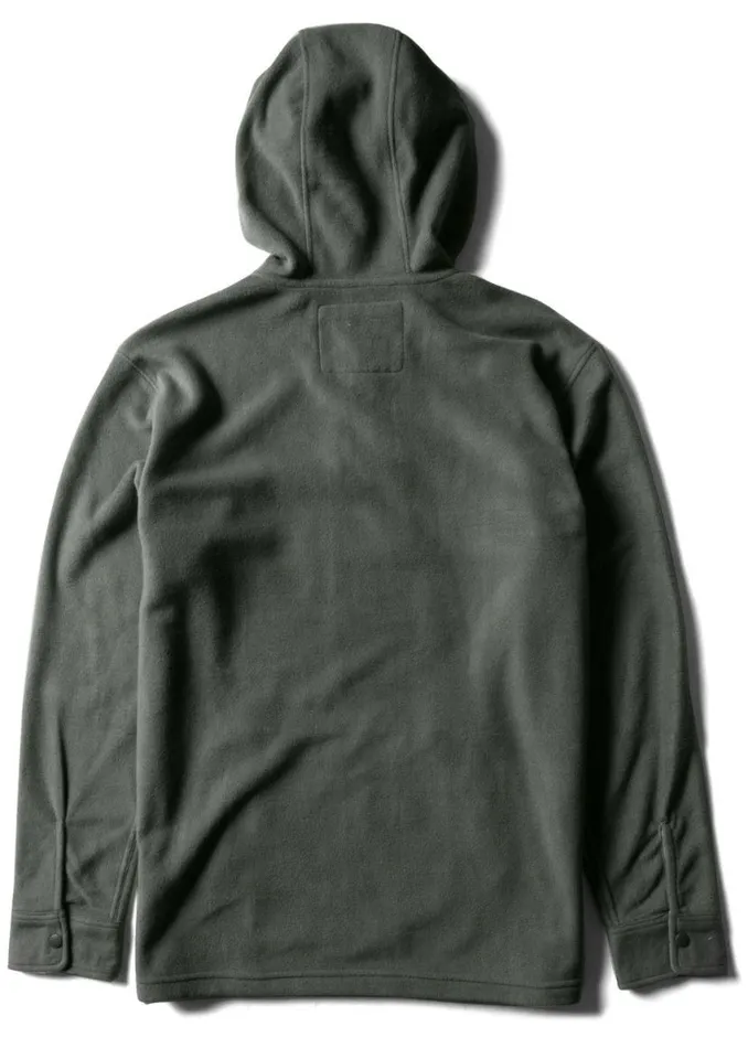 EcoZy Hooded Popover Vintage Green Men Vissla Fleece and Hoodies