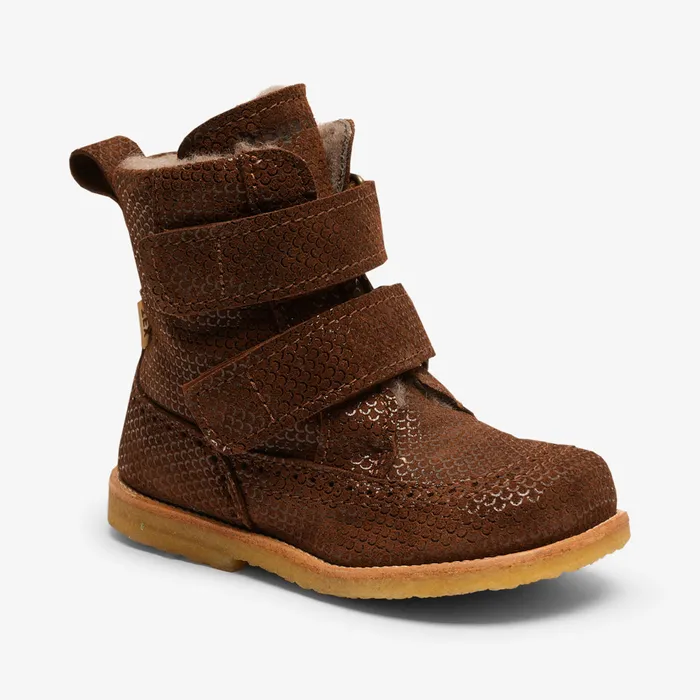 elba tex chocolate Brown BABY Boots bisgaardshoes