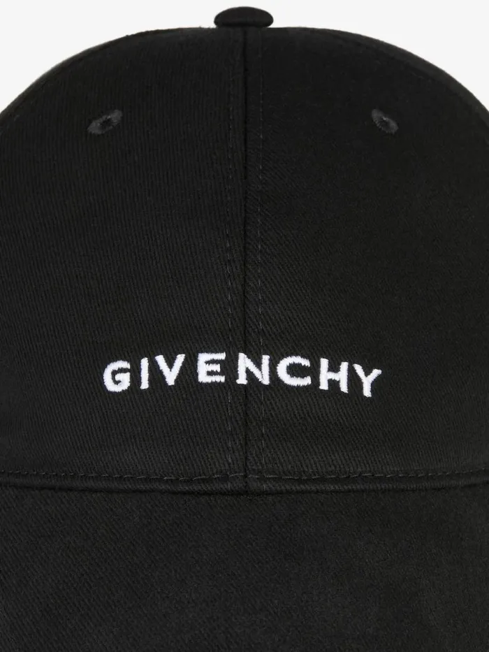Embroidered Cap In Cotton Black Men Givenchy Beanies and Caps