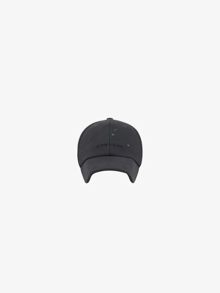 Embroidered Cap In Cotton Grey Mix Men Givenchy Beanies and Caps