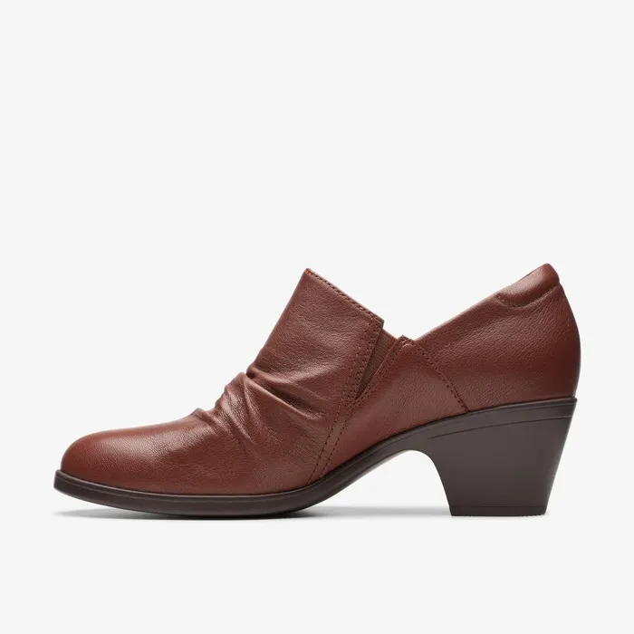 Emily 2 Cove British Tan Leather Women Clarks Heels and Pumps