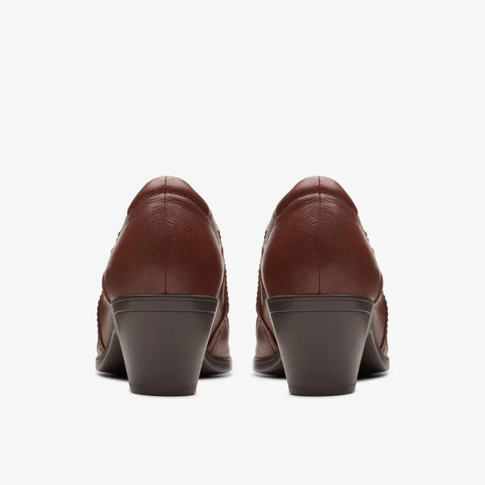 Emily 2 Cove British Tan Leather Women Clarks Heels and Pumps