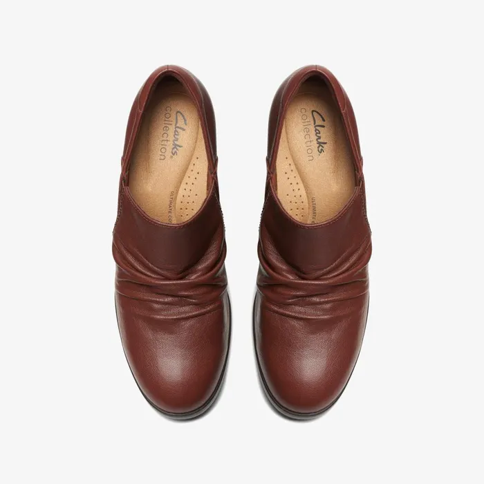 Emily 2 Cove British Tan Leather Women Clarks Heels and Pumps