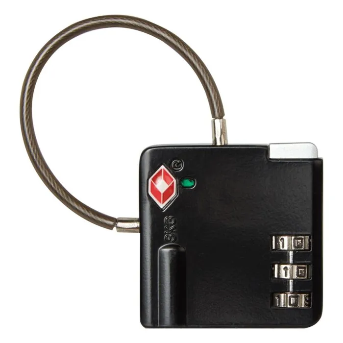 Equipment Camping Accessories Craghoppers TSA Padlock ComboCable Black